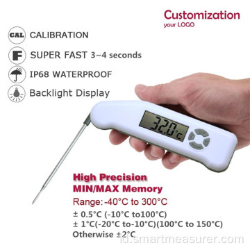 Akurasi Tinggi Tahan Air Digital Thermometer Daging Genggam untuk Makanan Minuman Daging Kopi Oven Grill